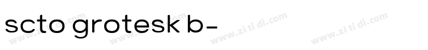scto grotesk b字体转换